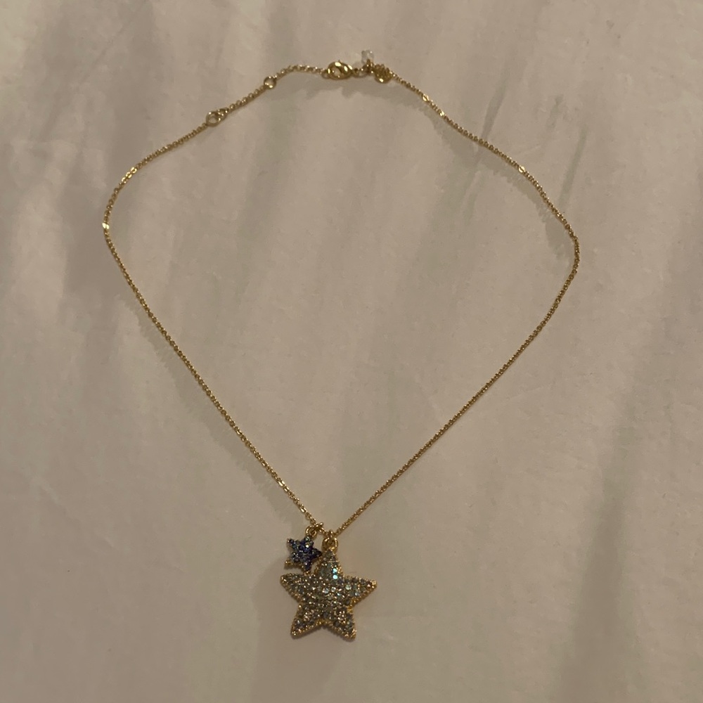 Crewcuts Gold and Blue Star Charm Necklace